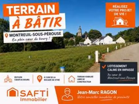 vente terrain à montreuil-sous-pérouse (35500) : à vendre / 486m² montreuil-sous-pérouse