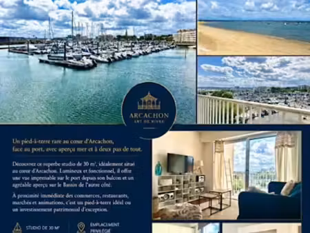 vente appartement 1 pièce 30 m² à arcachon (33120)  255 000 €