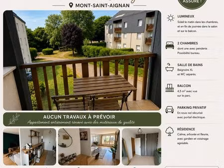 appartement 69m2- rénové à neuf