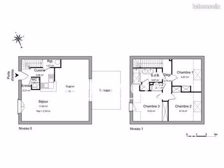 maison de ville 5 pièces 74 m²