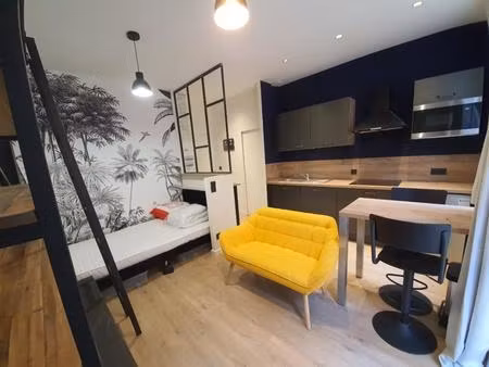 centre ville/mignon studio meuble avec terrasse