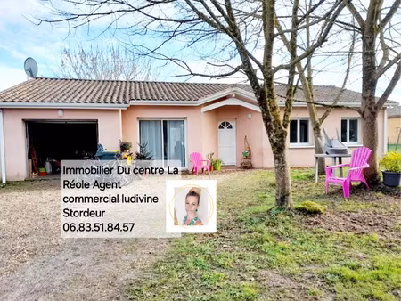 maison de plain-pied de 102 m2 avec jardin de 1 200 m2 pro