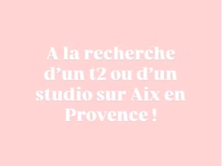 recherche t2 ou studio