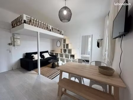 sept 2026 : joli appart cosy et lumineux t2 + mezzanine • 34m² • balcon plein sud • biarri