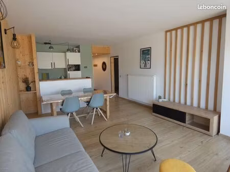 t3 meublé de 64 m² avec grand balcon – 2 chambres + bureau