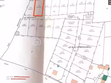 vente terrain 630 m² à bonneval (28800)  46 500 €