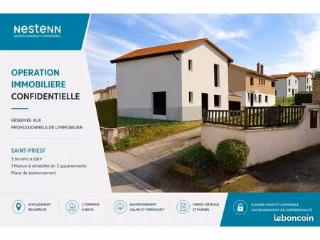 terrain 1258 m² st priest