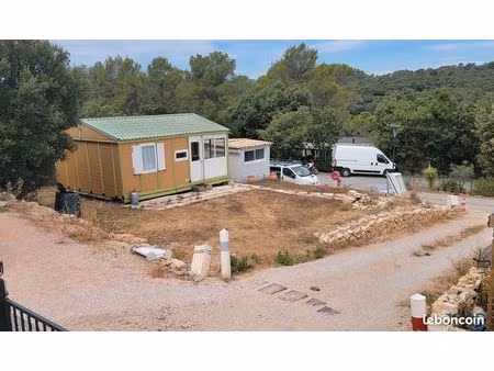 terrain 342 m² avec chalet mobil home dans prl résidence de loisirs – côte d’azur (var)