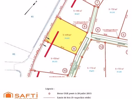 vente terrain à batir 470 m² à le puy-en-velay (43000)  48 900 €