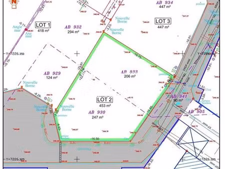 terrain 453 m² vittel