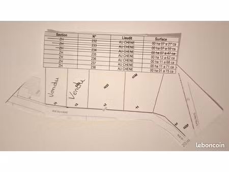 vente de terrain constructible