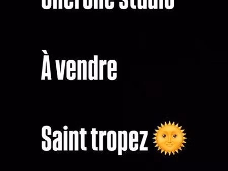 recherche studio à vendre