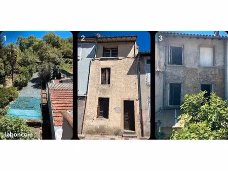 maison mitoyenne en centre ville de 5 pièces (109 m2) avec jardin - à rénover