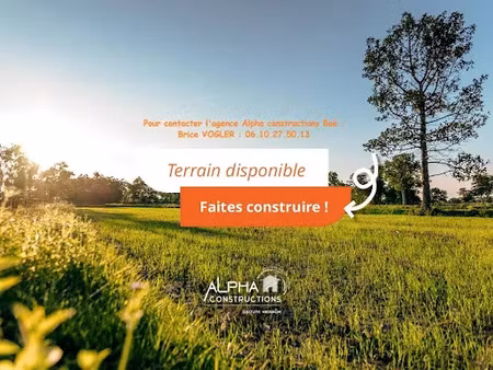 vente terrain 948 m² à sérignac-sur-garonne (47310)  66 360 €