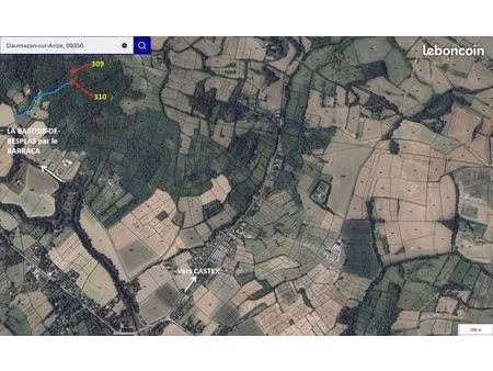 vente de terrains agricoles daumazan/arize  ariège