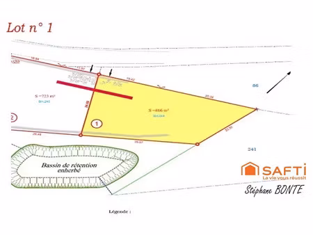 vente terrain à batir 866 m² à le puy-en-velay (43000)  75 900 €