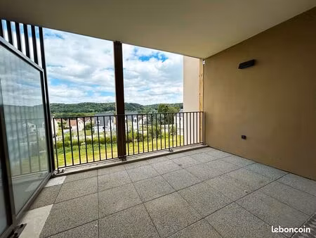 appartement neuf t3 - terrasse vue dégagée