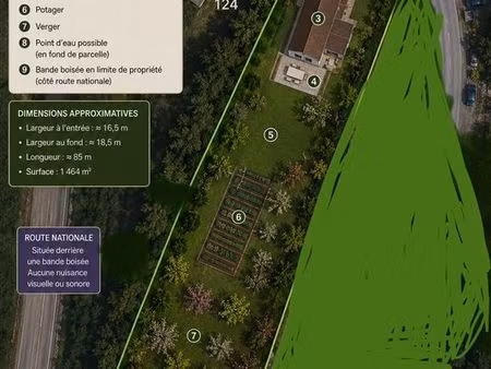 ? rare à clécy – terrain constructible 1 464 m² – écoles et commerces à pied suisse norman