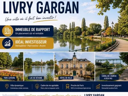 immeuble 175 m² livry-gargan