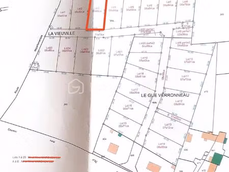 terrain de 666 m² à bonneval
