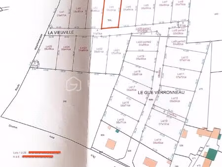 terrain de 684 m² à bonneval