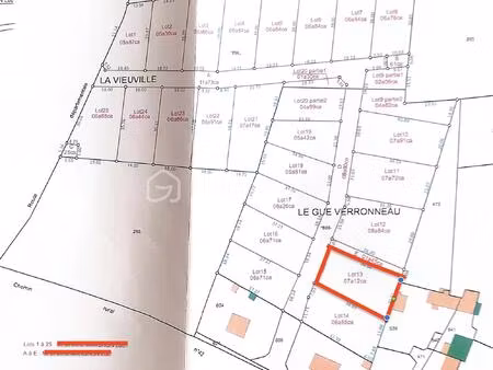 terrain de 712 m² à bonneval