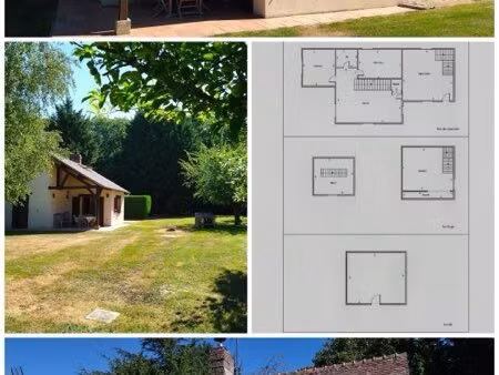 maison 3 pièces – 69 m² – terrain de 2 700 m² avec dépendances
