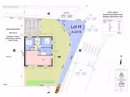 terrain 292 m² allègre-les-fumades
