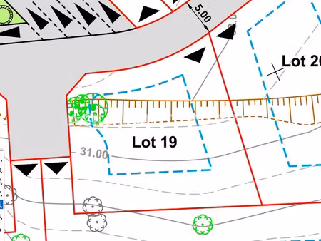 vente terrain 445 m² à roquebrune-sur-argens (83520)  202 800 €