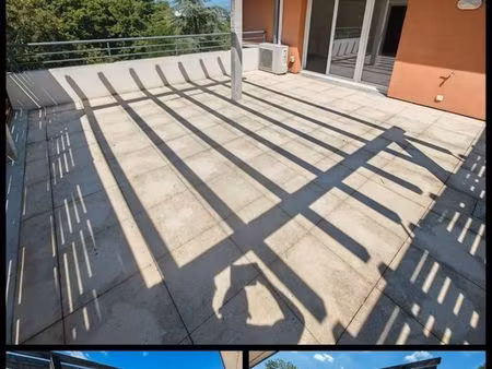 t2 au dernier étage avec terrasse vue imprenable