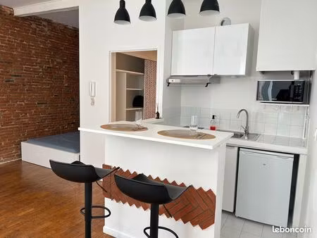 t1 bis meuble de 30m2 refait a neuf - toulouse st cyprien