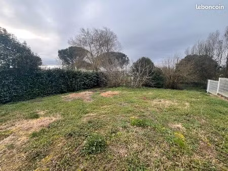 terrain à 5' de muret