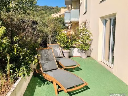 t2 en rez de jardin