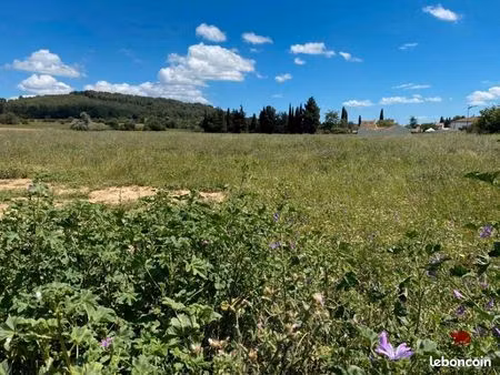 terrain 530 m² lignan sur orb
