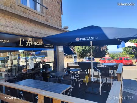 fonds de commerce burger  snack  boissons terrasse