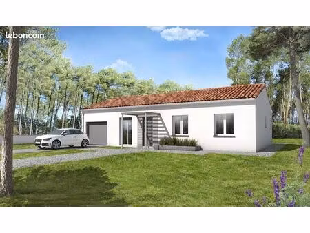 terrain viabilisé de 500 m² avec maison neuve de 90 m² à canet (34800)  proche des écoles 