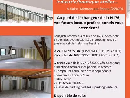 locaux professionnels neufs 160 à 225 m² – visibilité d57 – accès n176 – parking