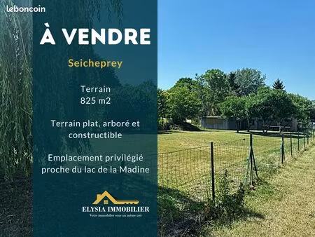 terrain 825 m² seicheprey