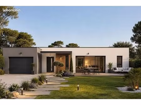 villa contemporaine à toit plat