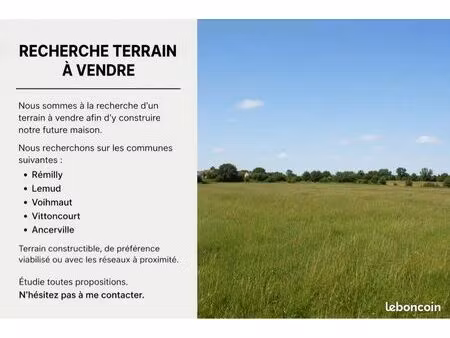 recherche de terrain pour construction