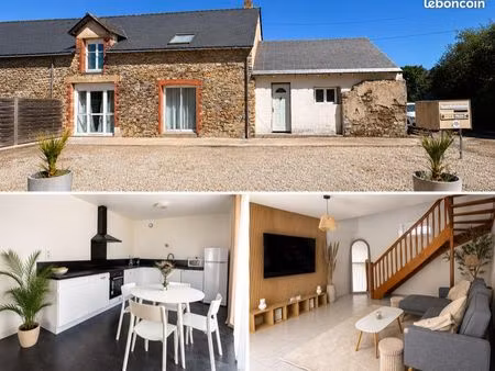 maison de charme en pierre à la campagne – grand terrain – extension de 30 m² – fort poten