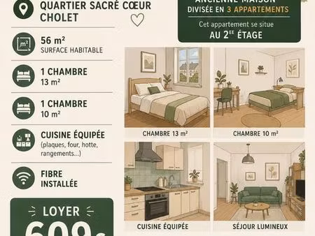 propose appartement 2 chambres