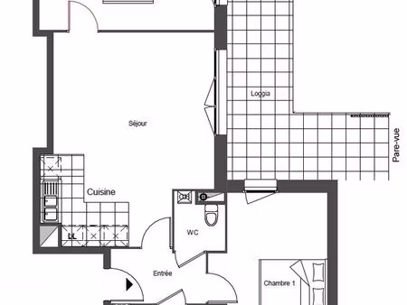 location appartement t3 résidence gaia