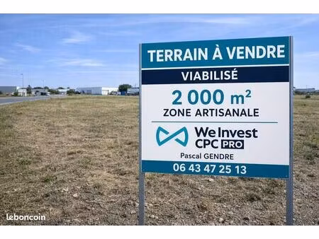 terrain 2 000 m² lescar