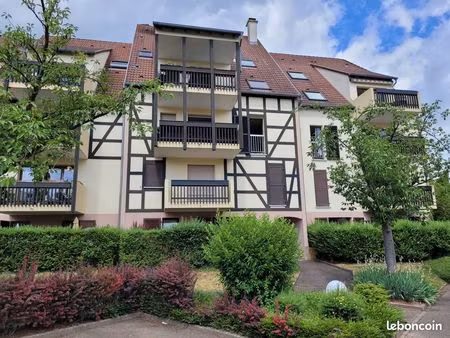 appartement t3 rénové de 62 m2 quartier résidentiel avec balcon et parking lingolsheim