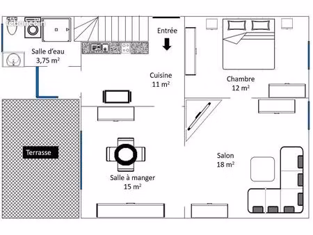 appartement f3 - 62 m2 –neunkirch sarreguemines