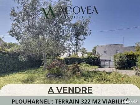 terrain 322 m² plouharnel