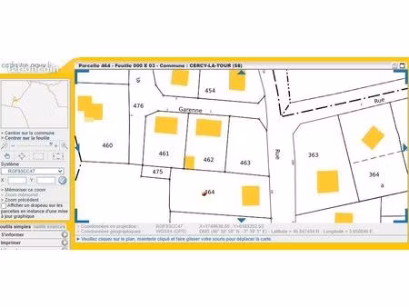 vente | terrain | 2p | 1ch | 40 m² | cercy-la-tour