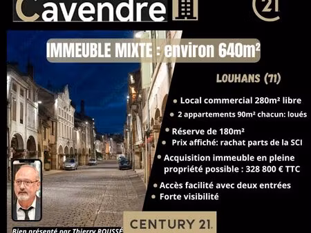 immeuble 640 m² louhans