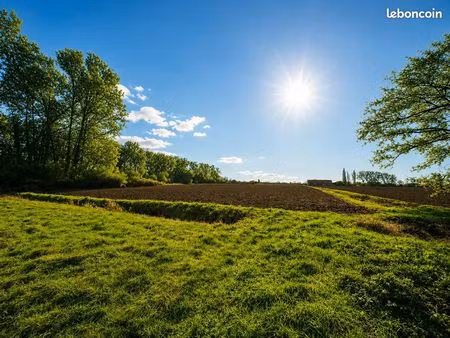 terrain 2 100 m² plein sud - vue sur les champs - bailleul